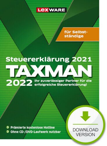 Lexware Taxman 2022 für Selbstständige, ESD (deutsch) (PC)