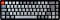 Keychron K6, 65%, aluminium, black/grey, LEDs RGB, Gateron BLUE, USB/Bluetooth, DE (K6-Q2-DE)