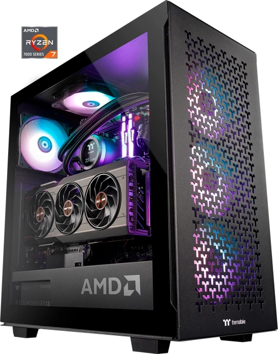 Thermaltake AMD Pro Edition Schwarz Ryzen 7 7800X3D 32GB RAM 2TB Thermaltake amd pro edition schwarz ryzen 7 7800x3d 32gb ram 2tb