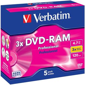 Verbatim DVD-RAM 4.7GB, 3x, sztuk 5