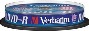 Verbatim DVD-R 4.7GB, 16x, 10-pack Spindle