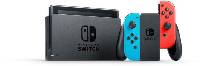 Nintendo Switch schwarz/blau/rot (2019)
