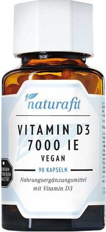 Naturafit Vitamin D3 7.000 Kapseln, 90 Stück