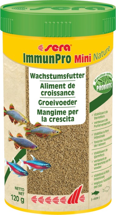 sera ImmunPro Nature / ImmunPro Mini Nature, probiotisches Wachstumsfutter für Zierfische