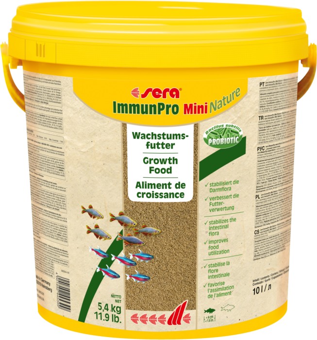 sera ImmunPro Nature / ImmunPro Mini Nature, probiotisches Wachstumsfutter für Zierfische