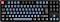 Keychron K8 Pro, TKL, black, LEDs RGB, hot-swap, Gateron G Pro BLUE, USB/Bluetooth, DE (K8P-J2-DE)