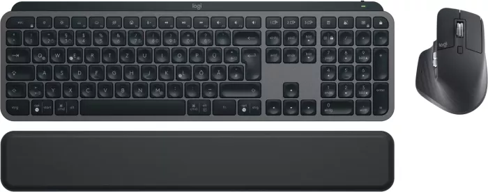 Logitech MX Keys S Combo Graphite, schwarz, Logi Bolt, USB/Bluetooth, DE (920-011606)