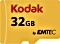 Kodak 580X R85/W20 microSDHC 32GB Kit, UHS-I U1, Class 10 (EKMSDM32GHC10K)
