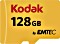 Kodak 580X R85/W20 microSDXC 128GB Kit, UHS-I U1, Class 10 (EKMSDM128GXC10K)