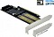 DeLOCK PCIe -> M.2 PCIe, SATA -> M.2 SATA, SATA -> mSATA (90486)