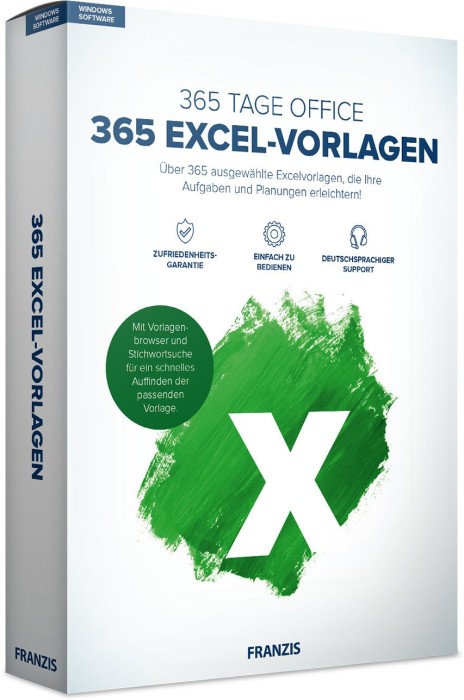 Franzis 365 days Office - 365 Excel templates (German) (PC)