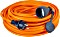 as-Schwabe Po­ly­ure­than Verlängerungskabel IP44 orange/schwarz, H07BQ-F 3G2.5, 50m (59250)