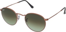 Ray-Ban RB3447 Round Metal 53mm bronze-copper/green gradient