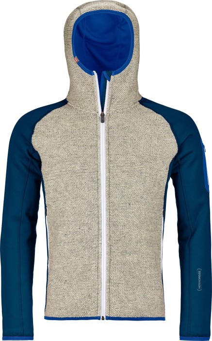 Ortovox Merino Fleece Plus Classic Knit Hoody Jacke petrol blue (Herren)