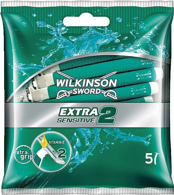 Wilkinson Sword Extra 2 Sensitive Einwegrasierer, 5er-Pack