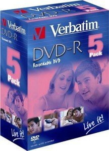 Verbatim DVD-R 4.7GB 4x, 5er Videobox