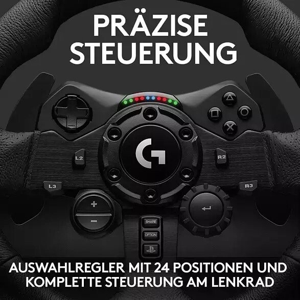 Logitech G923 Trueforce Lenkrad mit Pedalen Schwarz (PC, PS4, PS5)