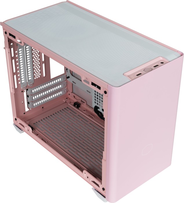 Cooler Master MasterBox NR200P Color Edition Flamingo Pink, szklane okno, mini-ITX