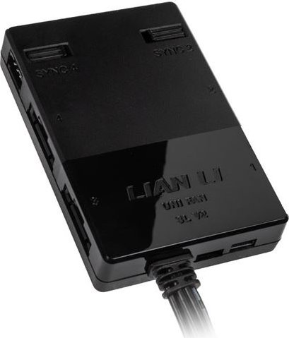 Lian Li Uni Hub SLV2 L-Connect 3 Controller weiß, Licht- und Lüftersteuerung