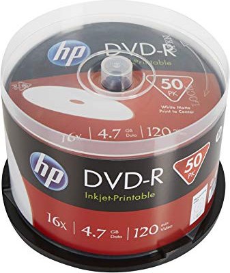 HP DVD-R 4.7GB 16x printable, 50er Spindel