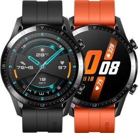 Huawei Watch GT 2 Sport 46mm schwarz mit Sportarmband sunset orange