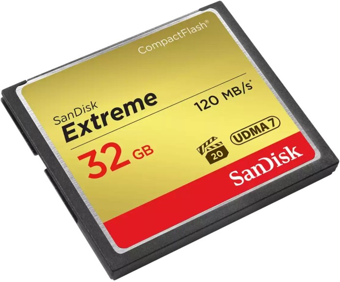 SanDisk Extreme R120/W85 CompactFlash Card 32GB