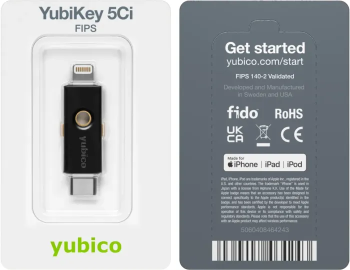 Yubico YubiKey 5Ci FIPS, USB Authentifizierung, USB-C/Lightning