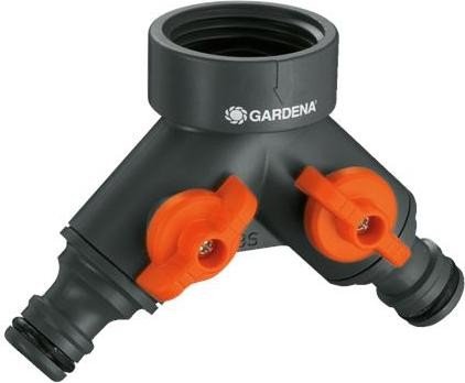 Gardena 2-Wege-Ventil, für Wasserhähne mit 33,3 mm (G1)-Gewinde für Wasserhähne mit 33,3 mm (G1)-Gewinde