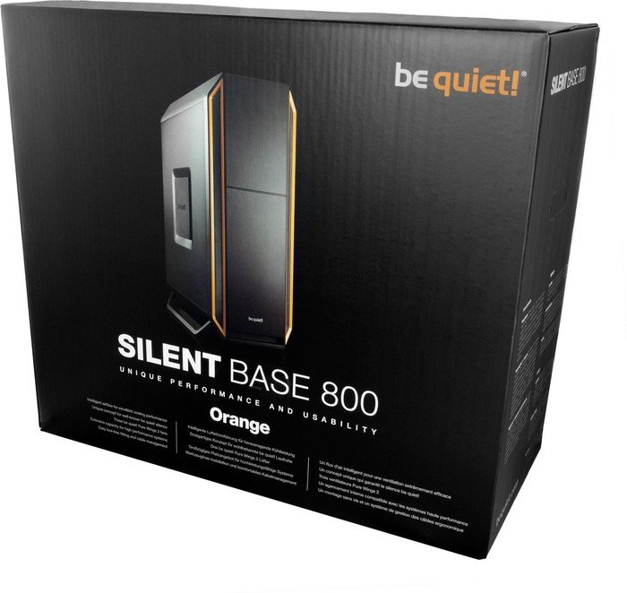 be quiet! silent Base 800 pomarańczowy, wyciszenie