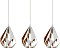 Eglo Carlton 1 lampa wisząca 3-palnikowy biały/złoty (43002)