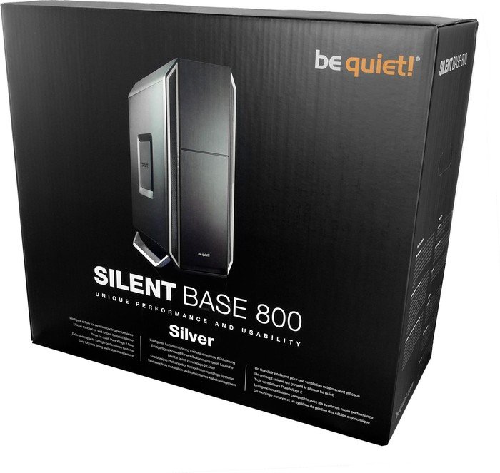 be quiet! silent Base 800 srebrny, wyciszenie