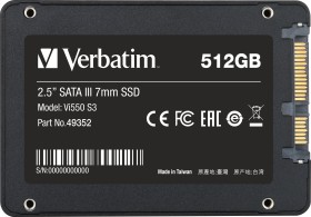 Verbatim Vi550 S3 SSD 512GB, SATA