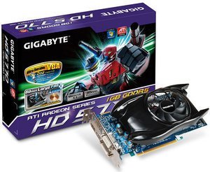 GIGABYTE Radeon HD 5770 Gigabyte-Design, 1GB GDDR5, 2x DVI, HDMI, DP