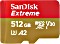 SanDisk Extreme R160/W90 microSDXC 512GB Kit, UHS-I U3, A2, Class 10 Vorschaubild
