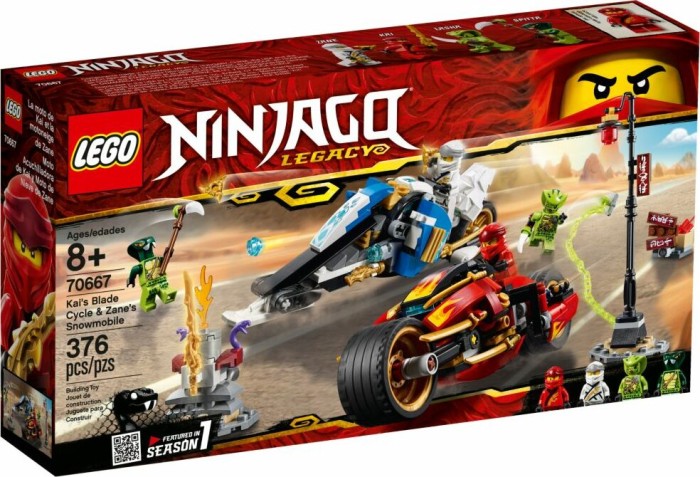 LEGO® NINJAGO® 70667 Kais Feuer-Bike & Zanes Schneemobil NEU/OVP NEW MISB 