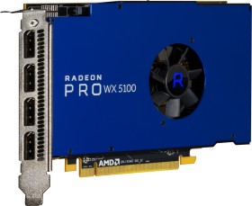 AMD Radeon Pro WX 5100, 8GB GDDR5, 4x DP