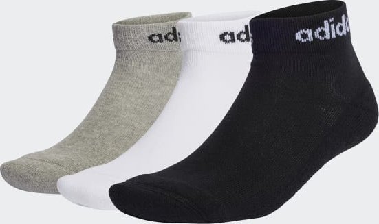 adidas Cushioned Ankle Skarpety średni grey heather/white/black, sztuk 3
