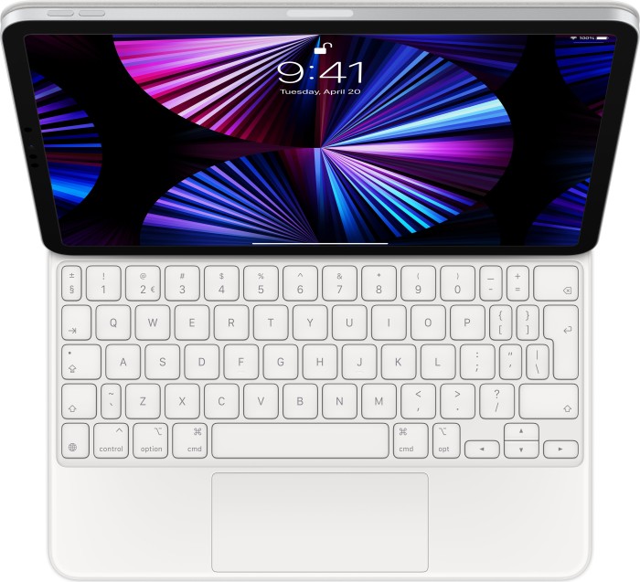 Apple Magic Keyboard, KeyboardDock für iPad Pro 11", weiß, NL [2021]