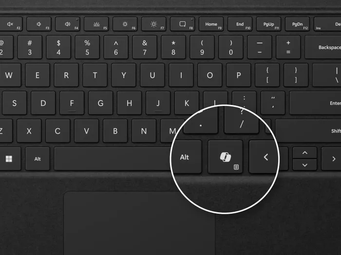 Microsoft Surface Pro keyboard z Copilot-przycisk, czarny, DE