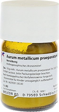 Weleda Aurum Metallicum Praeparatum D20 Pulver, 50g