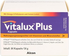 Alcon Vitalux Plus Lutein Omega 3 Tabletten, 84 Stück