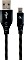 Gembird Premium Cotton Braided Type-C USB Charging And Data Cable 2.0m schwarz (CC-USB2B-AMCM-2M-BW)