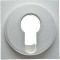 Berker centre plate for key switch/-push-button, polar white shiny (15078989)