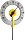 TFA Dostmann Lollipop Gartenthermometer analogowa stacja pogody srebrny/czerwony (12.2055.07)