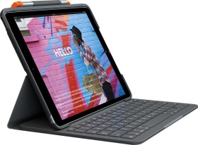 Logitech Slim Folio, KeyboardDock für Apple iPad 10.2", schwarz, DE (920-009474)