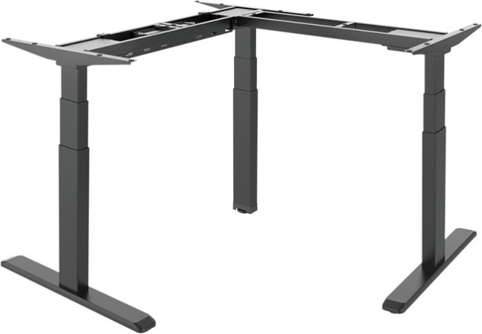 LogiLink elektrisch höhenverstellbares Eckschreibtischgestell, ohne Tischplatte, Sitz-Steh-Schreibtisch