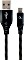 Gembird Premium Cotton Braided Type-C USB Charging And Data Cable 1.0m schwarz (CC-USB2B-AMCM-1M-BW)