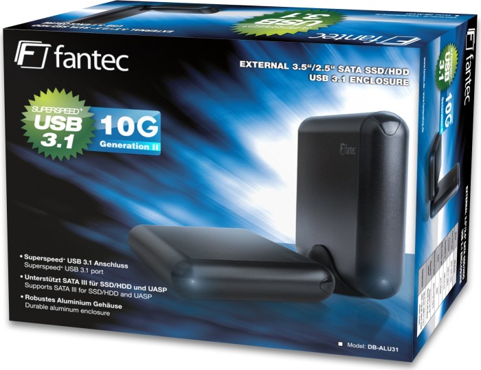 Fantec DB-ALU31, USB-C 3.1