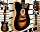 Fender Acoustasonic player Telecaster Shadow Burst (0972213260)