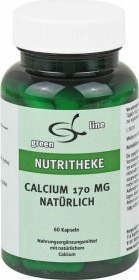 11A Nutritheke Calcium 170mg natürlich Kapseln, 60 Stück